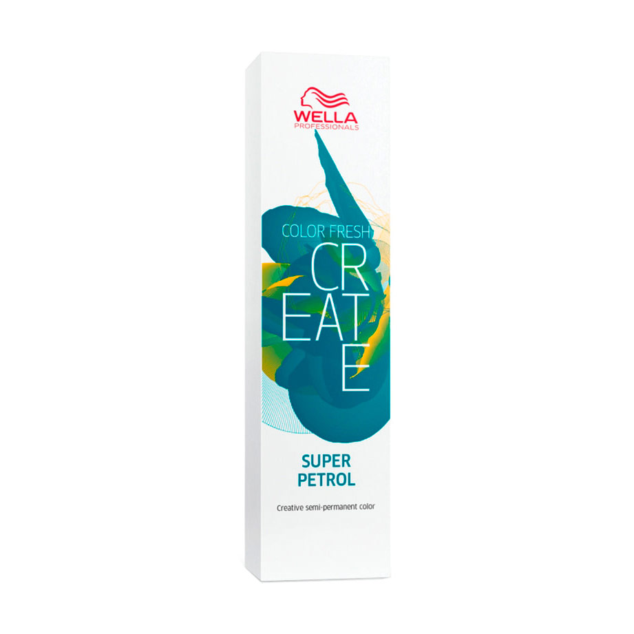 Відтінкова фарба для волосся Wella Professionals Color Fresh Create для створення яскравих кольорових ефектів Super Petrol, 60 мл